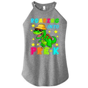 Roaring Into Preschool Dinosaur Back To School Gift Women's Perfect Tri Rocker Tank