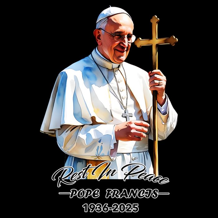 Rest In Peace Pope Francis 1936-2025 Toddler Sweatshirt