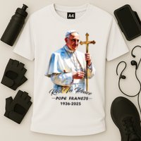 Rest In Peace Pope Francis 1936-2025 Cooling Performance Crew T-Shirt