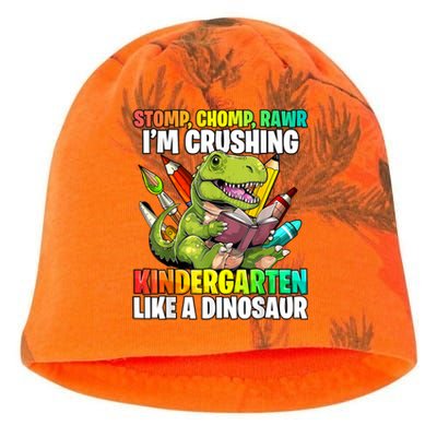 Roaring Into Preschool Dinosaur First School Day School Dino Kati - Camo Knit Beanie