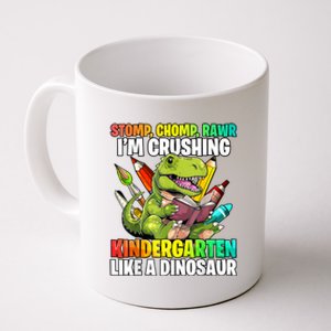 Roaring Into Preschool Dinosaur First School Day School Dino Coffee Mug