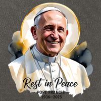 Rest In Peace Pope Francis 1936-2025 Cotton Canvas Backpack
