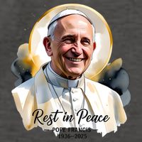 Rest In Peace Pope Francis 1936-2025 Vector Backpack
