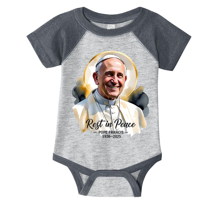 Rest In Peace Pope Francis 1936-2025 Infant Baby Jersey Bodysuit