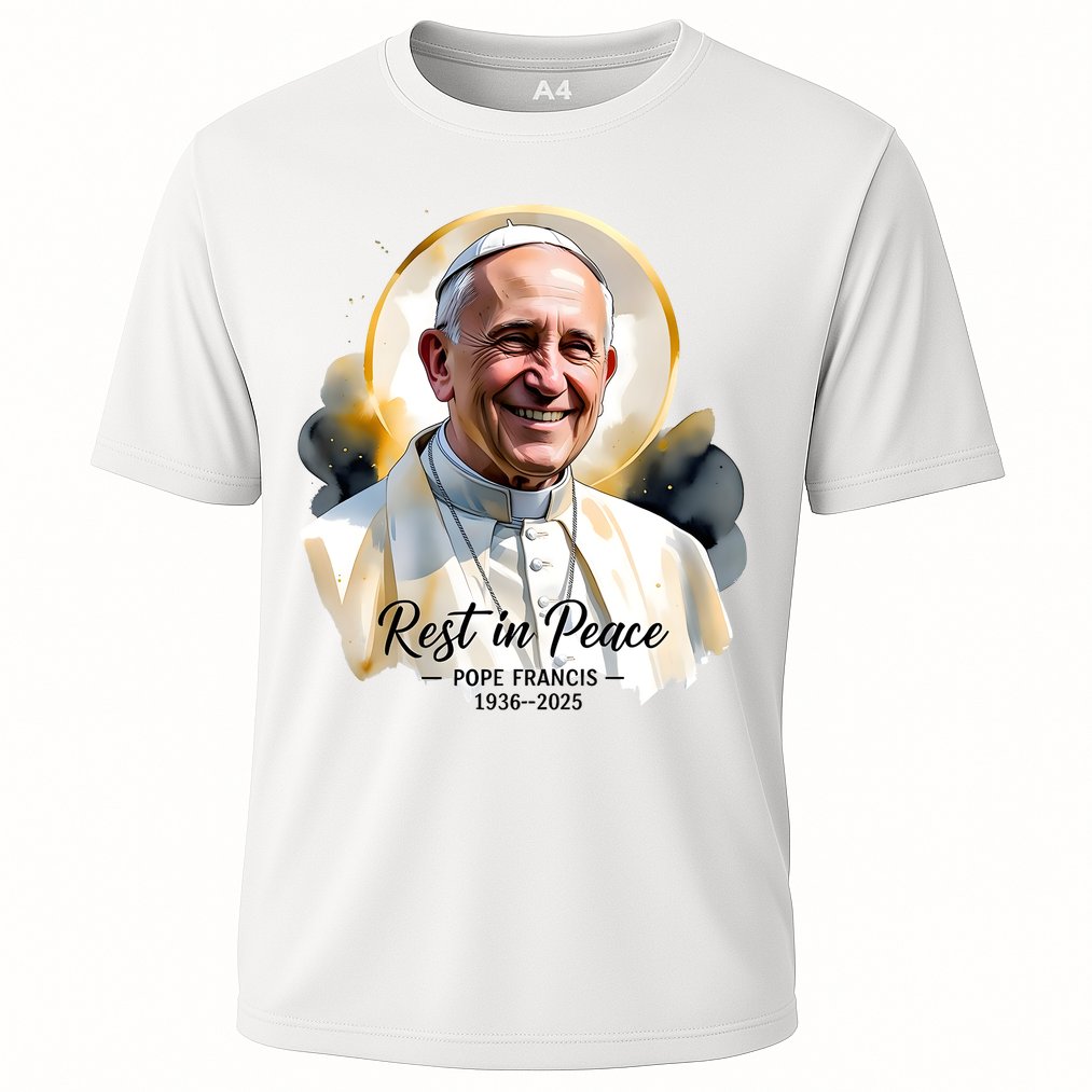 Rest In Peace Pope Francis 1936-2025 Cooling Performance Crew T-Shirt