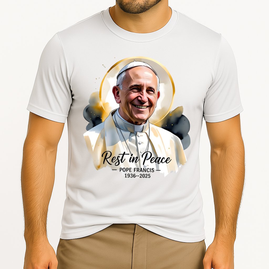 Rest In Peace Pope Francis 1936-2025 Cooling Performance Crew T-Shirt