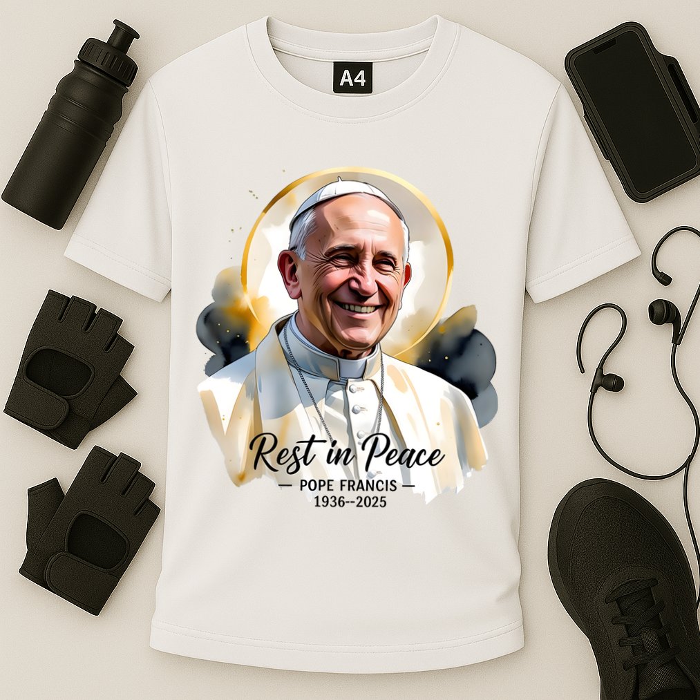 Rest In Peace Pope Francis 1936-2025 Cooling Performance Crew T-Shirt