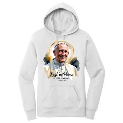 Rest In Peace Pope Francis 1936-2025 Women's Pullover Hoodie