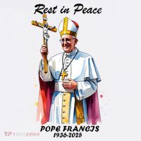 Rest In Peace Pope Francis 1936-2025 Tall T-Shirt