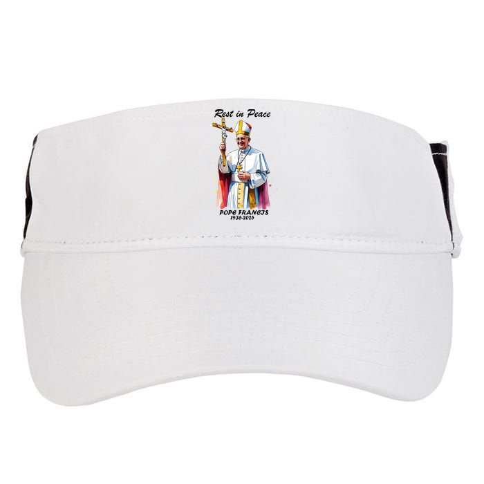 Rest In Peace Pope Francis 1936-2025 Adult Drive Performance Visor
