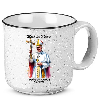 Rest In Peace Pope Francis 1936-2025 15oz Campfire Ceramic Mug