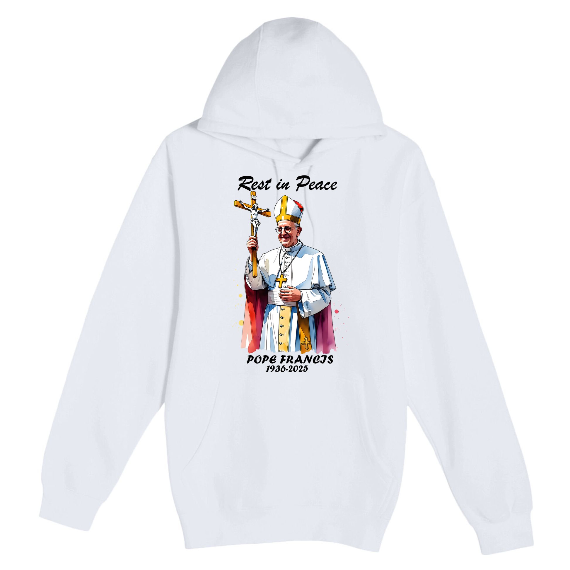 Rest In Peace Pope Francis 1936-2025 Premium Pullover Hoodie