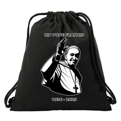 Rest In Peace Pope Francis 1936-2025 Drawstring Bag