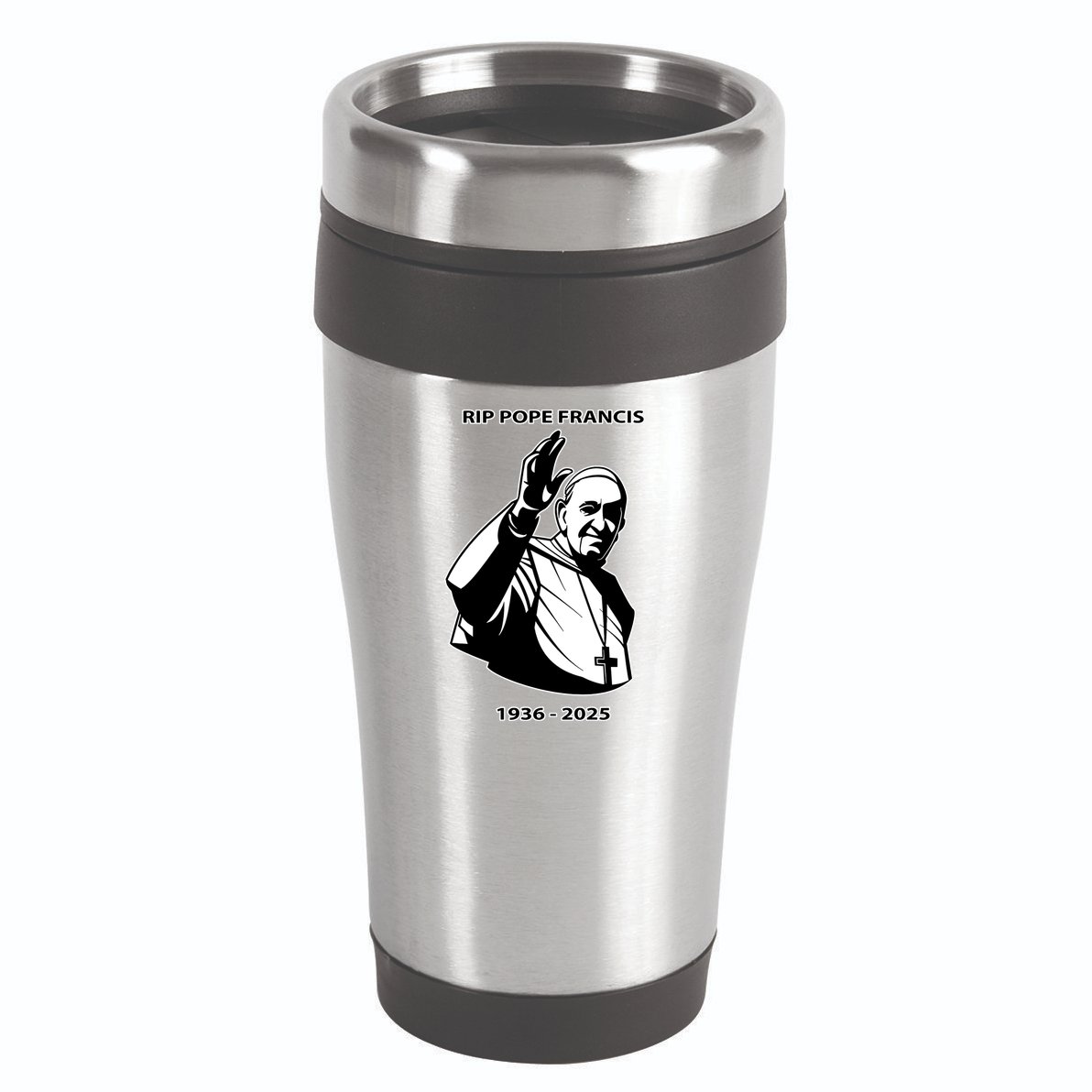 Rest In Peace Pope Francis 1936-2025 16oz Travel Tumbler