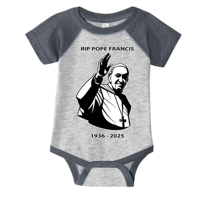Rest In Peace Pope Francis 1936-2025 Infant Baby Jersey Bodysuit