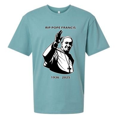 Rest In Peace Pope Francis 1936-2025 Sueded Cloud Jersey T-Shirt