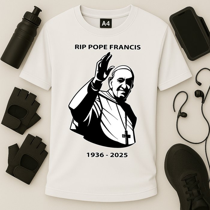Rest In Peace Pope Francis 1936-2025 Cooling Performance Crew T-Shirt