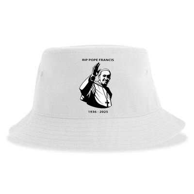 Rest In Peace Pope Francis 1936-2025 Sustainable Bucket Hat