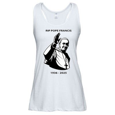 Rest In Peace Pope Francis 1936-2025 Ladies Essential Flowy Tank