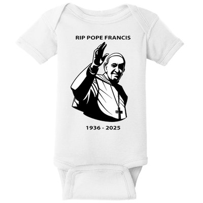 Rest In Peace Pope Francis 1936-2025 Baby Bodysuit