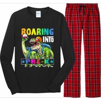 Roaring Into PreK Dinosaur Backpack Back To School Boy Long Sleeve Pajama Set