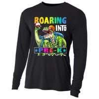 Roaring Into PreK Dinosaur Backpack Back To School Boy Cooling Performance Long Sleeve Crew