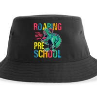 Roaring Into Preschool Dinosaur First School Day School Dino Sustainable Bucket Hat