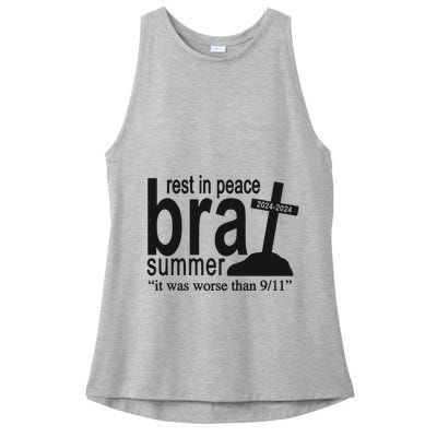 Rest In Peace Brat Summer Ladies PosiCharge Tri-Blend Wicking Tank
