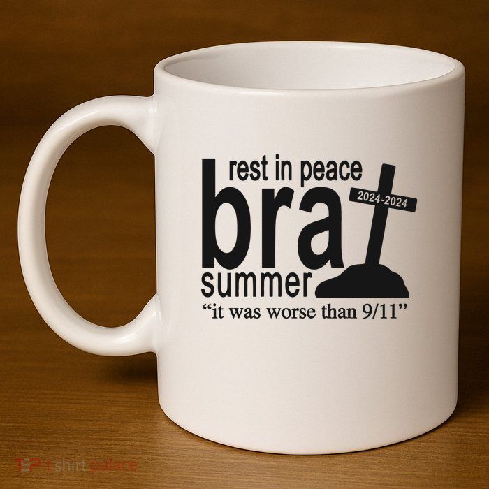 Rest In Peace Brat Summer 11oz C Handle Ceramic Mug