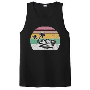 Retro Island Paradise With Palm Trees PosiCharge Competitor Tank