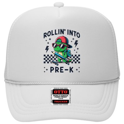 Rollin Into Pre K Dinosaur First Day Pre K Im Ready For Prek Trucker Hat