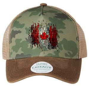 Ripped Canada Canadian Torn Flag Legacy Tie Dye Trucker Hat