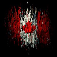 Ripped Canada Canadian Torn Flag Cooling Performance Crew T-Shirt