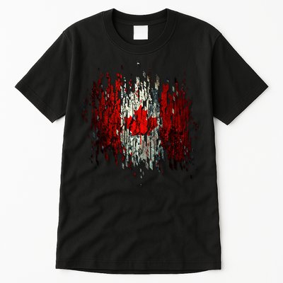 Ripped Canada Canadian Torn Flag Tall T-Shirt