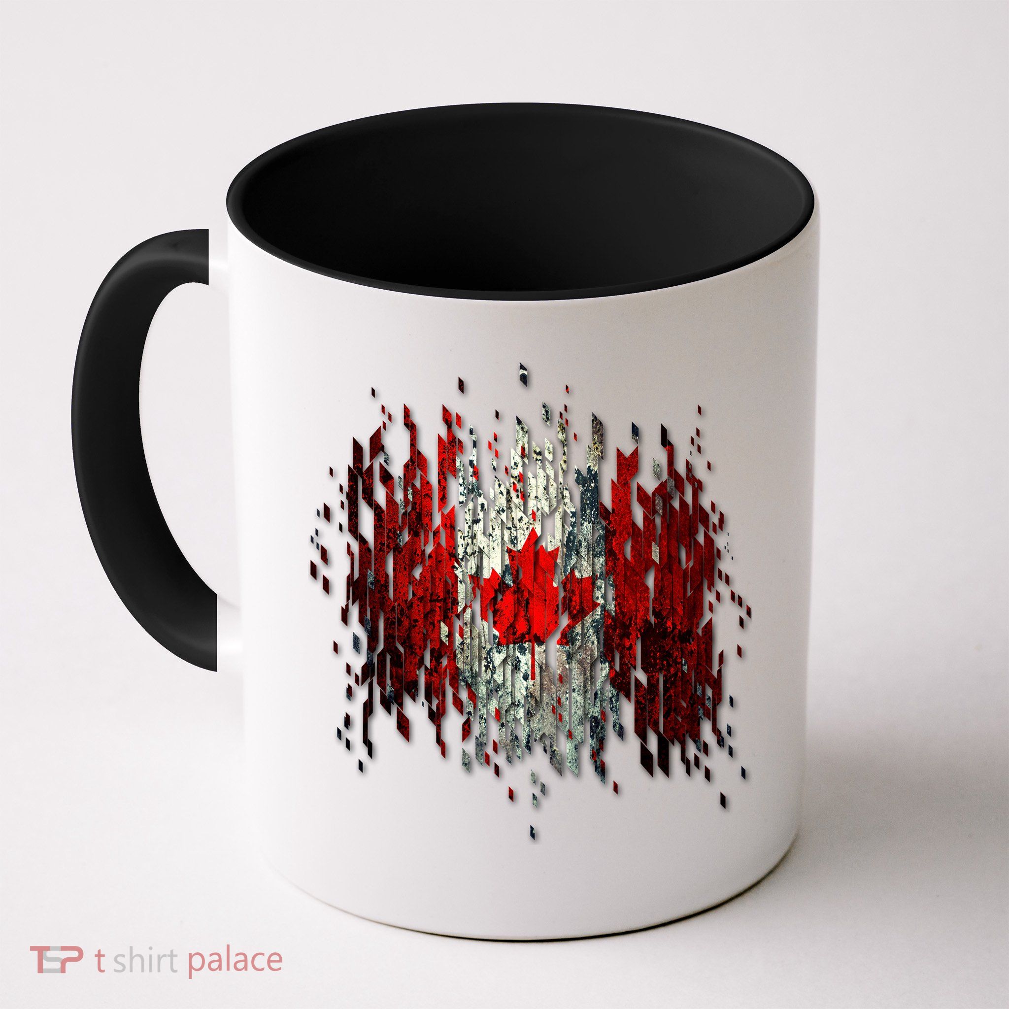 Ripped Canada Canadian Torn Flag Mug