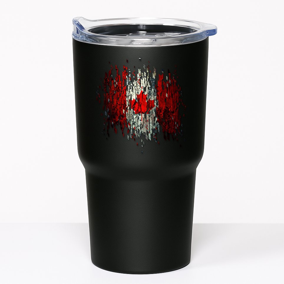 Ripped Canada Canadian Torn Flag Tumbler