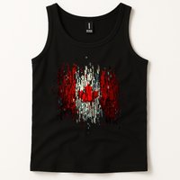 Ripped Canada Canadian Torn Flag Tank Top