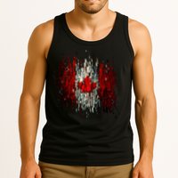 Ripped Canada Canadian Torn Flag Tank Top