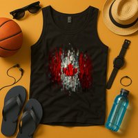 Ripped Canada Canadian Torn Flag Tank Top