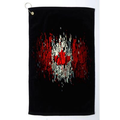Ripped Canada Canadian Torn Flag Golf Towel