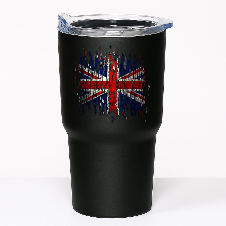 Ripped UK Great Britain Union Jack Torn Flag Tumbler
