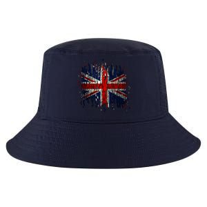 Ripped UK Great Britain Union Jack Torn Flag Cool Comfort Performance Bucket Hat