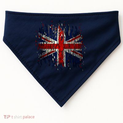 Ripped UK Great Britain Union Jack Torn Flag USA-Made Doggie Bandana