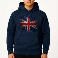 Ripped UK Great Britain Union Jack Torn Flag Hoodie