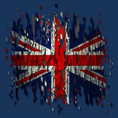 Ripped UK Great Britain Union Jack Torn Flag T-Shirt