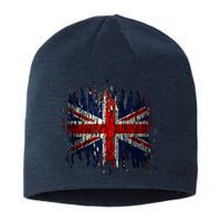 Ripped UK Great Britain Union Jack Torn Flag Sustainable Beanie