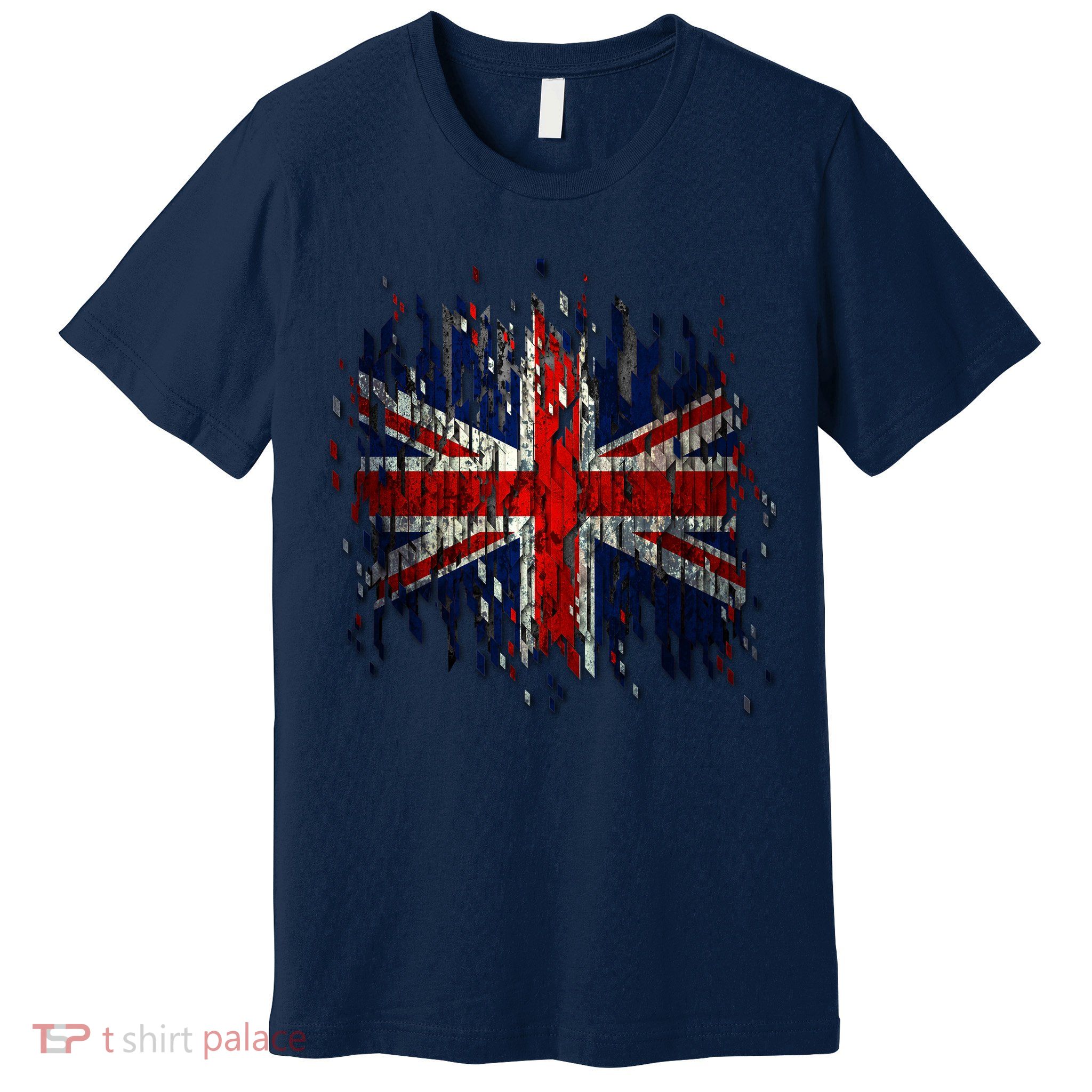 Ripped UK Great Britain Union Jack Torn Flag Premium T-Shirt