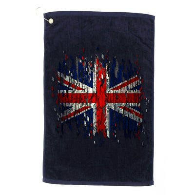 Ripped UK Great Britain Union Jack Torn Flag Golf Towel