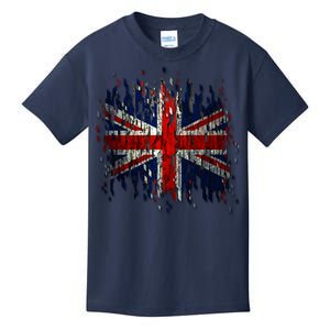 Ripped UK Great Britain Union Jack Torn Flag Kids T-Shirt