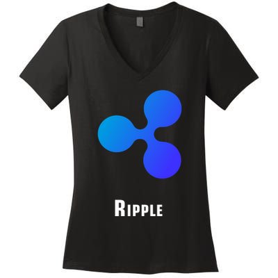 Ripple Classic Women's V-Neck T-Shirt